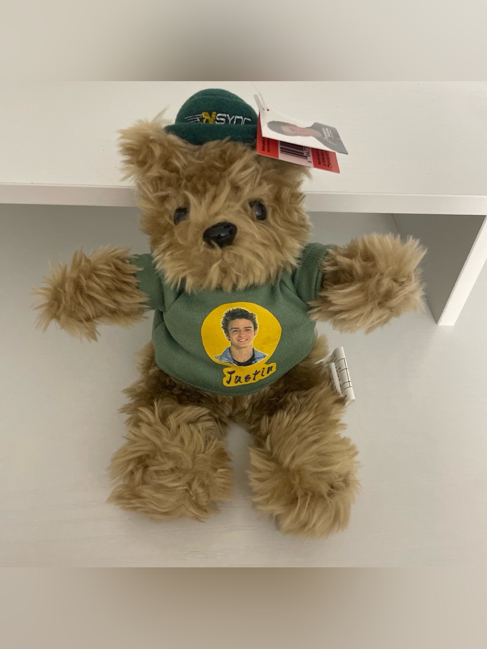 NSYNC Justin Timberlake Limited Edition Rare Bear #1 Y2K Plush Stuffed Animal